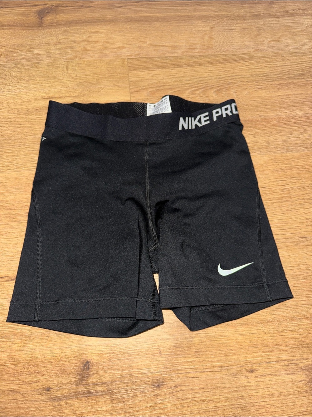 Nike Pro Performance Shorts White Swoosh